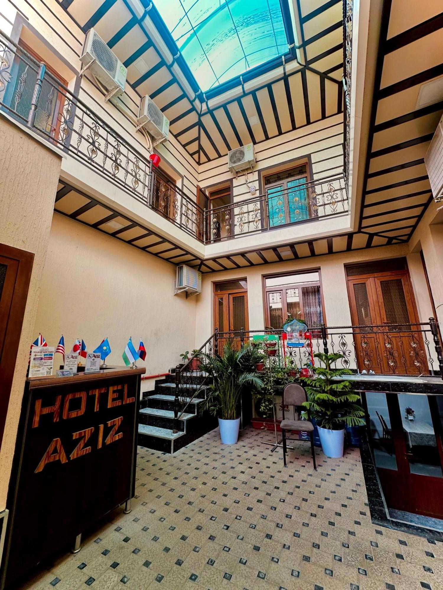 Aziz Hotel Samarcanda Exterior foto